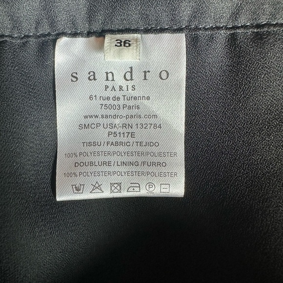 Sandro Black and White Sequined Pants Paris size 36 - Picture 9 of 9